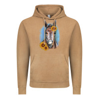 Vintage Camel Sunflower Donkey Vintage Hoodie - RanaPortraitStore