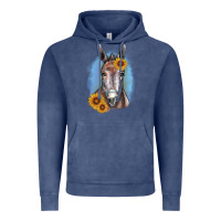 Vintage Denim Sunflower Donkey Vintage Hoodie - RanaPortraitStore