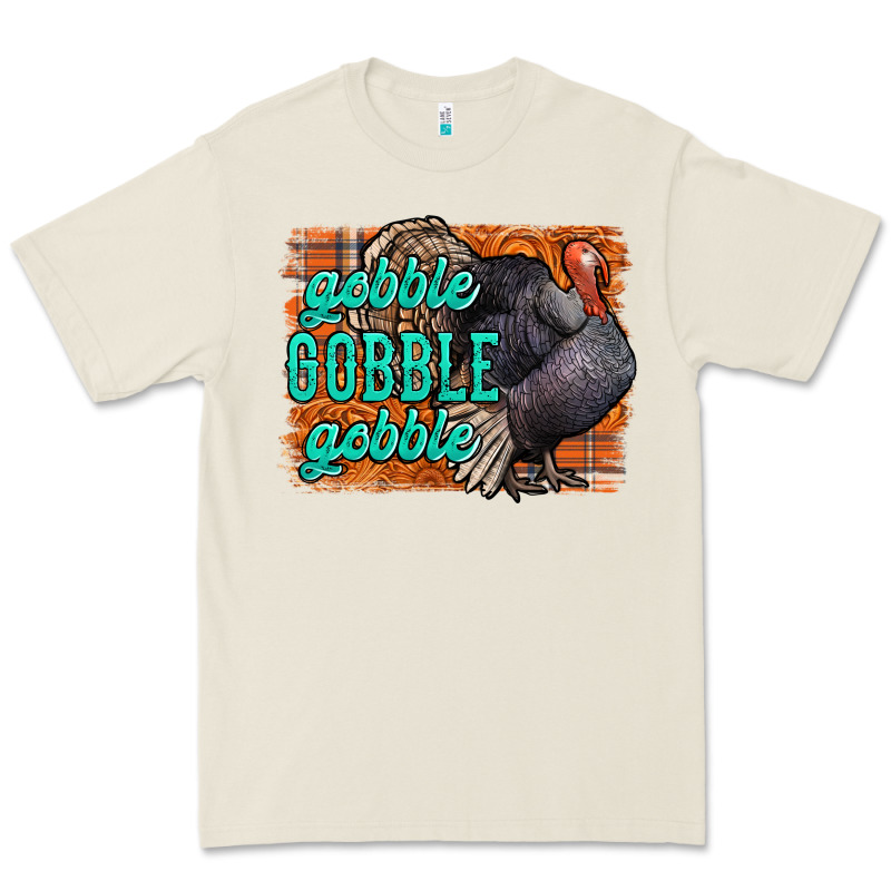 Thanksgiving Turkey Gobble Gobble Premium Tee by NancyCooperArtShop | Teevron