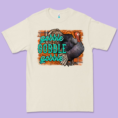 Thanksgiving Turkey Gobble Gobble Premium Tee Designed By Nancycooperartshop