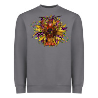 Storm mardi gras sunflower Heavyweight Sweatshirt - CowGirlArtShop