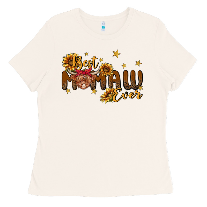 Best Mamaw Ever Cow Ladies Tee by MaliasSmallBusiness | Teevron