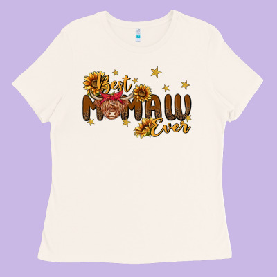 Best Mamaw Ever Cow Ladies Tee Designed By Maliassmallbusiness
