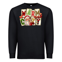 Black warm and cozy santa Premium Sweatshirt - FaDigitalArtStudio