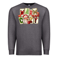 Charcoal Heather warm and cozy santa Premium Sweatshirt - FaDigitalArtStudio