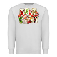 Dove Grey warm and cozy santa Premium Sweatshirt - FaDigitalArtStudio