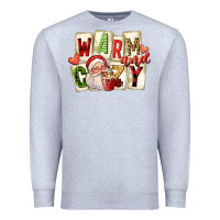 Heather Grey warm and cozy santa Premium Sweatshirt - FaDigitalArtStudio
