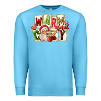 Ocean Blue warm and cozy santa Premium Sweatshirt - FaDigitalArtStudio