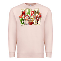 Pale Pink warm and cozy santa Premium Sweatshirt - FaDigitalArtStudio