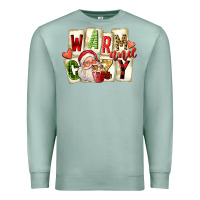 Seafoam warm and cozy santa Premium Sweatshirt - FaDigitalArtStudio