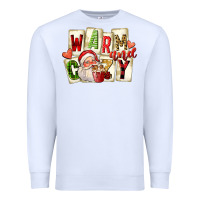 White warm and cozy santa Premium Sweatshirt - FaDigitalArtStudio