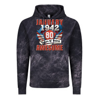 Cloud Black january 1942 80 years of being awesome Vintage Hoodie - Jasminsmagicworld