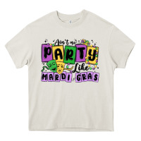 Cream aint no party like mardi gras Heavy Core Tee - MaliasSmallBusiness