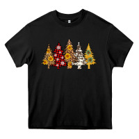 Black leopard christmas trees Heavy Core Tee - AdoDesignShop