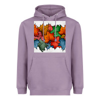 Lavender autumn  leaves seamless pattern Heavyweight Hoodie - BundleAndBundleShop