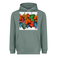 Sage autumn  leaves seamless pattern Heavyweight Hoodie - BundleAndBundleShop