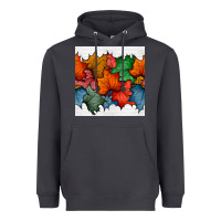 Smoke autumn  leaves seamless pattern Heavyweight Hoodie - BundleAndBundleShop