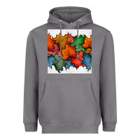 Autumn  Leaves Seamless Pattern Heavyweight Hoodie | Teevron