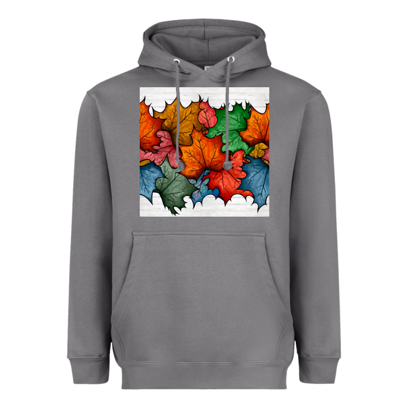 Autumn  Leaves Seamless Pattern Heavyweight Hoodie by BundleAndBundleShop | Teevron