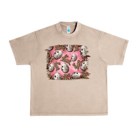 French Oak Easter Quail Eggs And Leopard Bunny Urban Heavy Tee - RanaPortraitStore