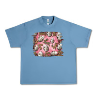 Pebble Blue Easter Quail Eggs And Leopard Bunny Urban Heavy Tee - RanaPortraitStore
