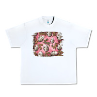 White Easter Quail Eggs And Leopard Bunny Urban Heavy Tee - RanaPortraitStore