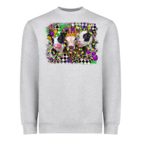 Heather Grey mardi gras heifers Heavyweight Sweatshirt - CowGirlArtShop