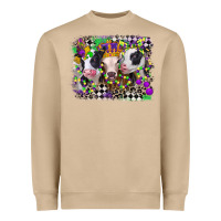 Mushroom mardi gras heifers Heavyweight Sweatshirt - CowGirlArtShop