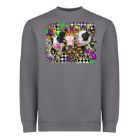 Storm mardi gras heifers Heavyweight Sweatshirt - CowGirlArtShop