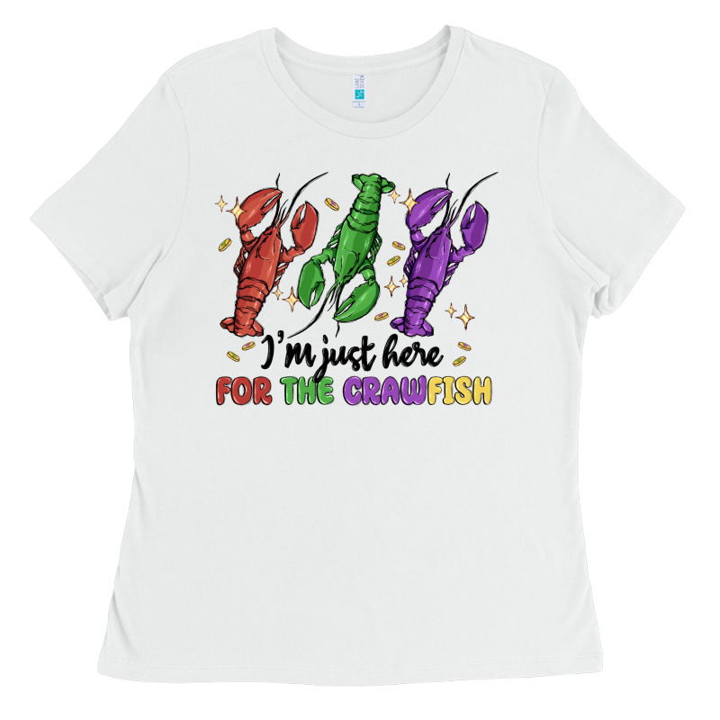 I'm Just Here For The Crawfish Ladies Tee by MaliasSmallBusiness | Teevron