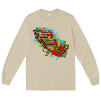 Mushroom Mexico Map with Leopard and Sunflowers Long Sleeve Tee - texasbilliewilder