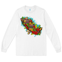 Mexico Map With Leopard And Sunflowers Long Sleeve Tee | Teevron