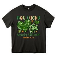 Asphalt not lucky simply blessed Heavy Core Tee - MaliasSmallBusiness