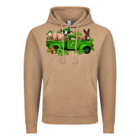 St Patricks Farm Animals Truck Vintage Hoodie | Teevron