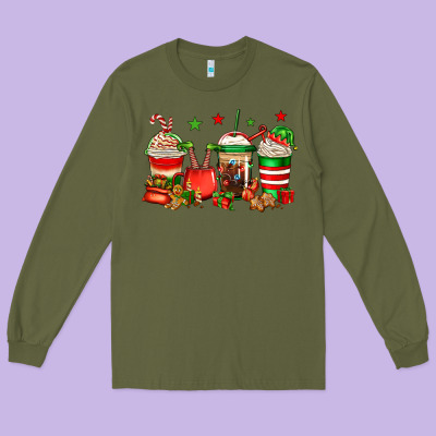 Christmas Elfs Coffee Long Sleeve Tee Designed By Jasminsmagicworld