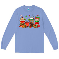 Colony Blue Christmas elfs coffee Long Sleeve Tee - Jasminsmagicworld