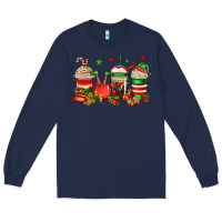 Navy Christmas elfs coffee Long Sleeve Tee - Jasminsmagicworld