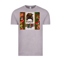 Christmas Merry Mama Messy Bun Vintage Tee | Teevron