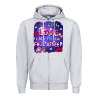Heather Grey Why fall in love when you can fall asleep Zipper Hoodie - FaDigitalArtStudio