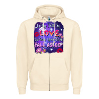 Sandshell Why fall in love when you can fall asleep Zipper Hoodie - FaDigitalArtStudio