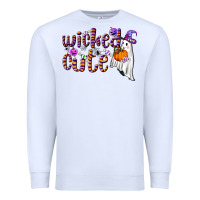 White wicked cute Premium Sweatshirt - BundleAndBundleShop