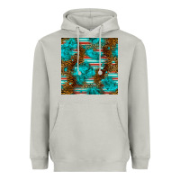 Moon Dust turquoise serape leopard seamless pattern Heavyweight Hoodie - BundleAndBundleShop
