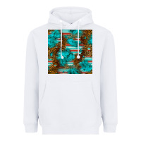 White turquoise serape leopard seamless pattern Heavyweight Hoodie - BundleAndBundleShop