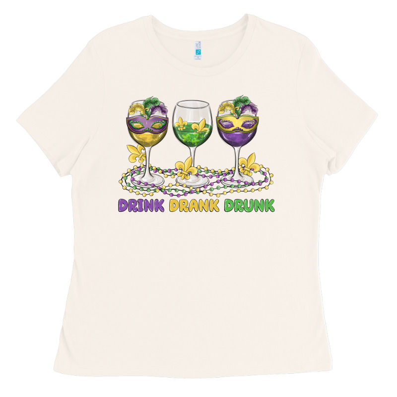 Drink Drank Drunk Ladies Tee by MaliasSmallBusiness | Teevron
