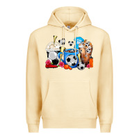 Pina Colada Soccer Coffee Cups Premium Hoodie - FaDigitalArtStudio