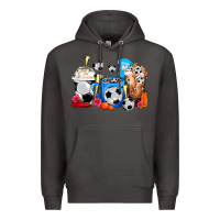 Smoke Soccer Coffee Cups Premium Hoodie - FaDigitalArtStudio