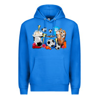 True Royal Soccer Coffee Cups Premium Hoodie - FaDigitalArtStudio