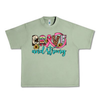 Oil Green brave and strong Urban Heavy Tee - JahusDesignShop