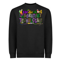Black medical laboratory technician mardi gras Heavyweight Sweatshirt - CowGirlArtShop