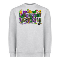 Heather Grey medical laboratory technician mardi gras Heavyweight Sweatshirt - CowGirlArtShop